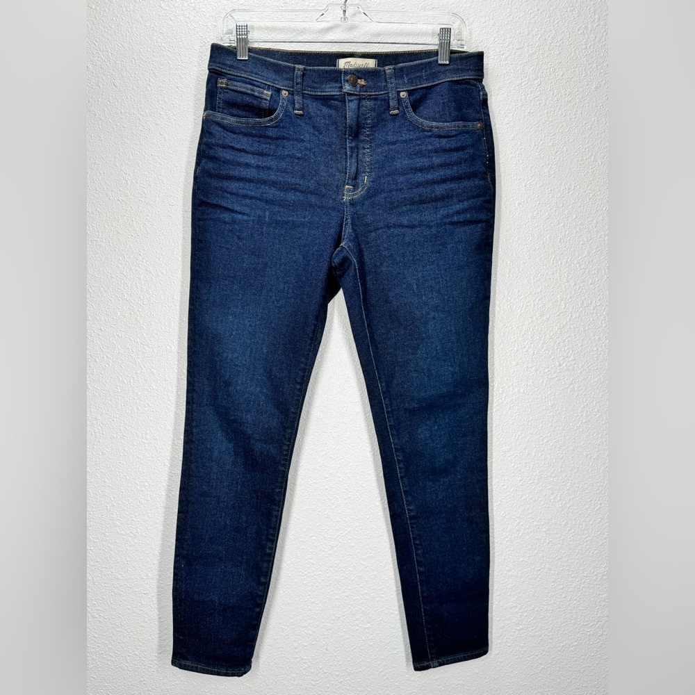 Madewell 9” Mid Rise Skinny Jeans Orland Wash Tencel Denim Size 30
